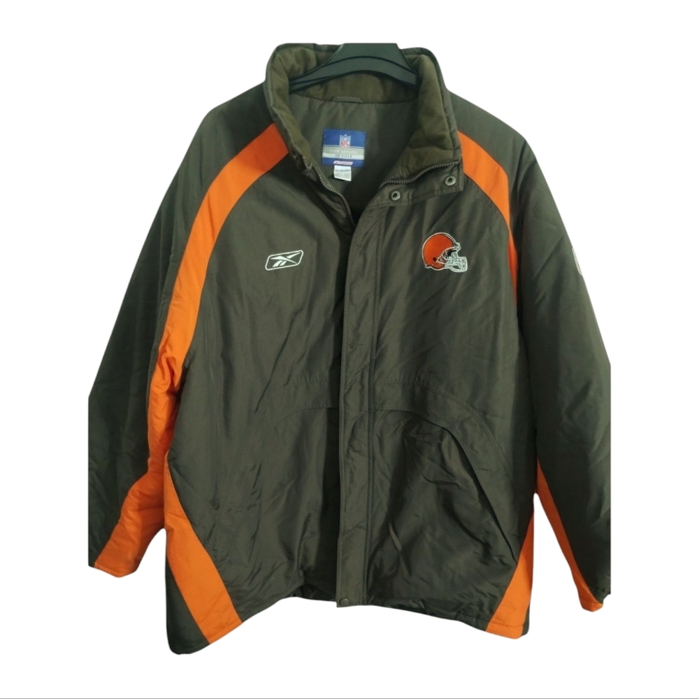 Cleveland Browns NFL Reebok Heavy‎ Jacket size XXL Gorpcore Fans Outdoors Sports